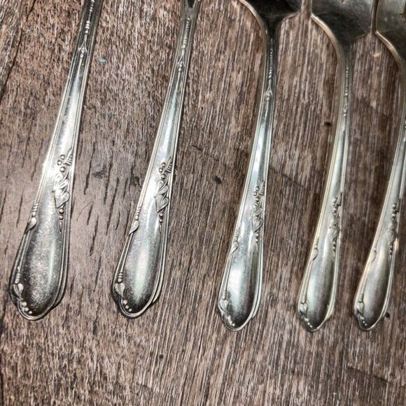 William A. Rogers A1 Plus Oneida LTD Forks Salad Dessert flatware Vintage Lot 10 - Picture 3 of 8